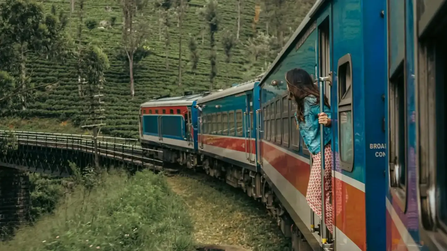 Scenic highland railway Sri Lanka